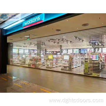 Clear PC Crystal Roll Up Door For Commercial